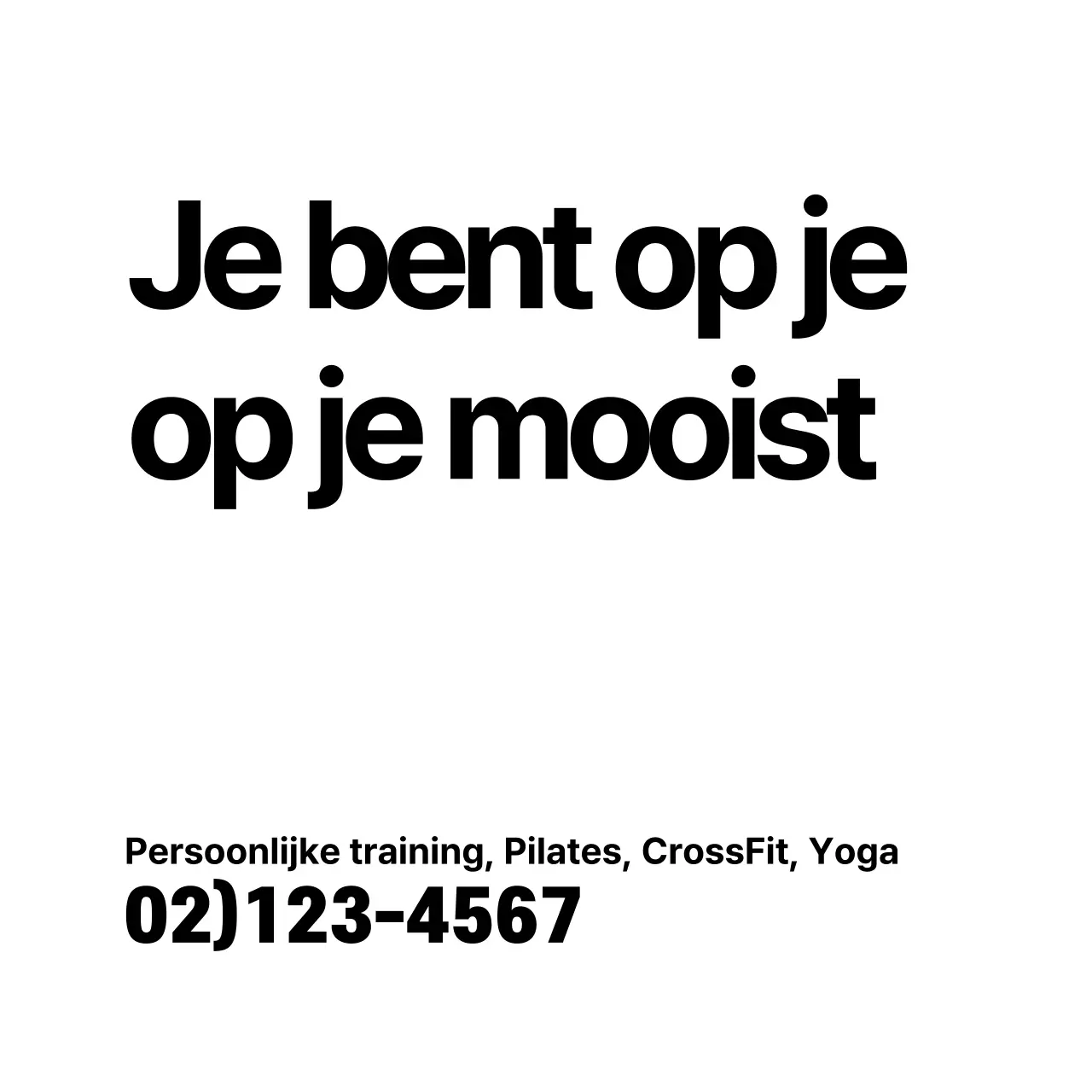 Mooiste vierkante banner