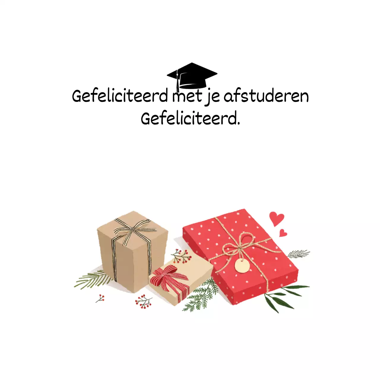 Het afstuderen vieren