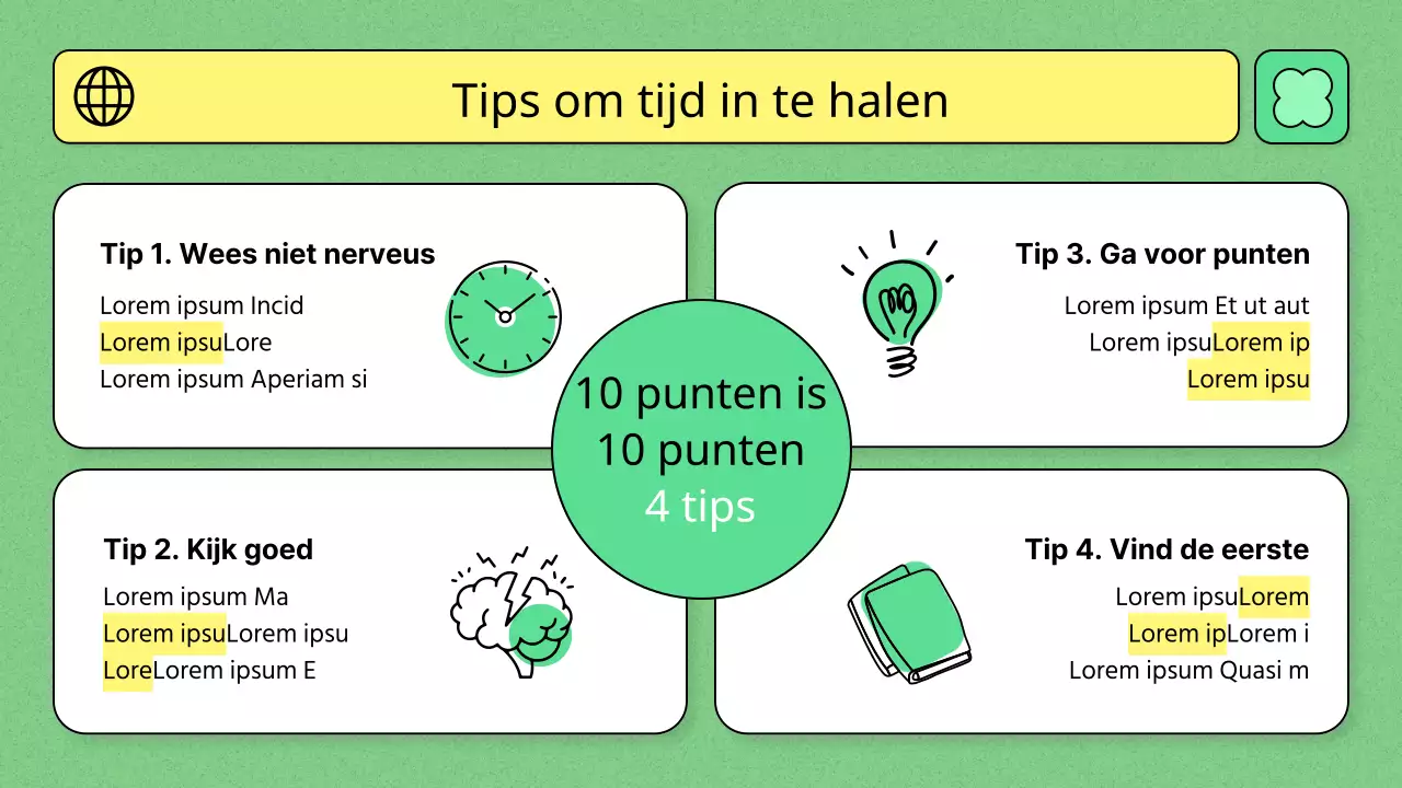 Onderwijsthema met lichtgroene kleur en eenvoudige lijnillustratie