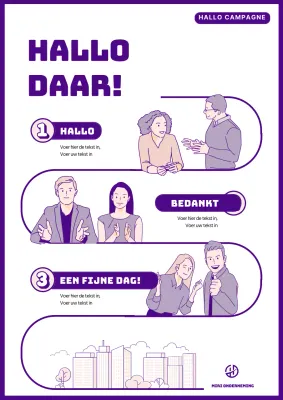 Interne groetencampagne in paars