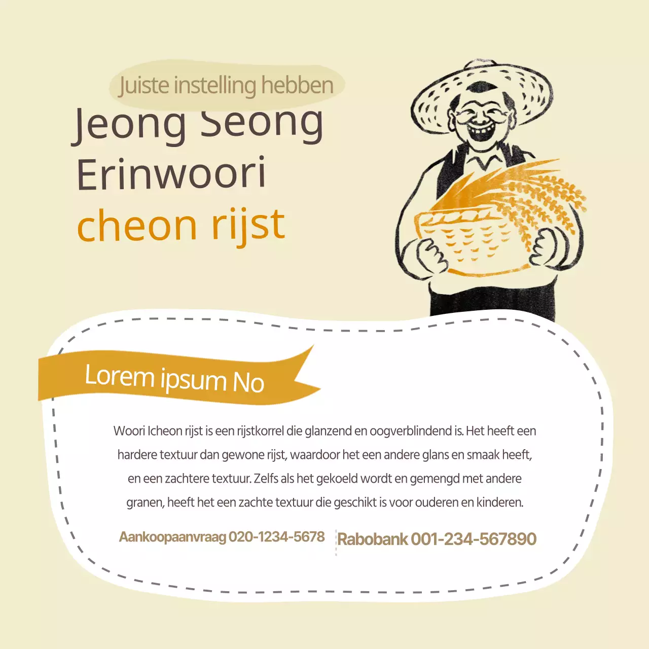 Echte Koreaanse rijst