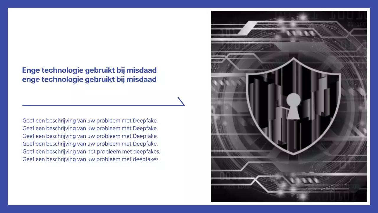 Eenvoudige blauw-witte presentatie voor functioneringsgesprekken