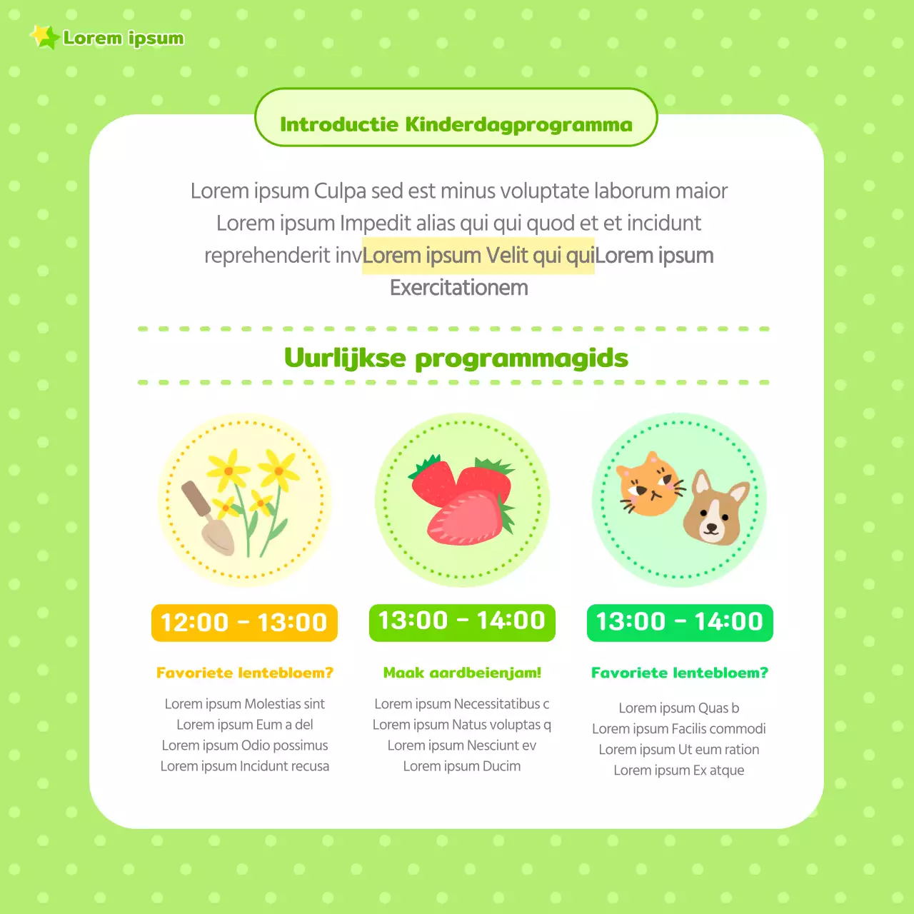 Kleurrijke kinderdagkaarten Nieuws