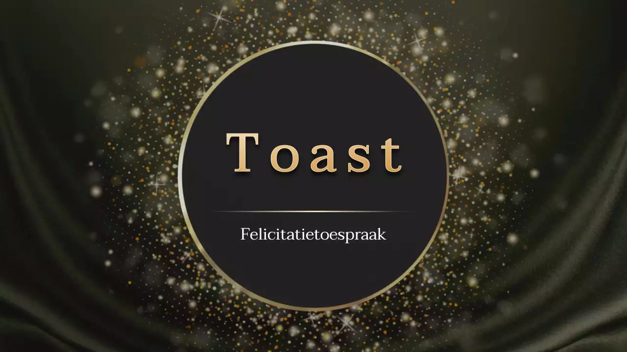 Een gouden en zwarte awards show concept soiree