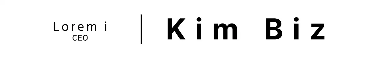 Schwarzes, einfaches Textkonzept Berufsbezeichnungen des Unternehmens