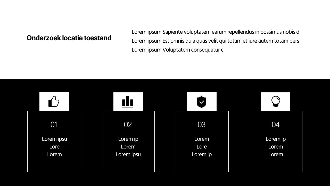 Project Management ontwerp infographic met een zwart-wit concept