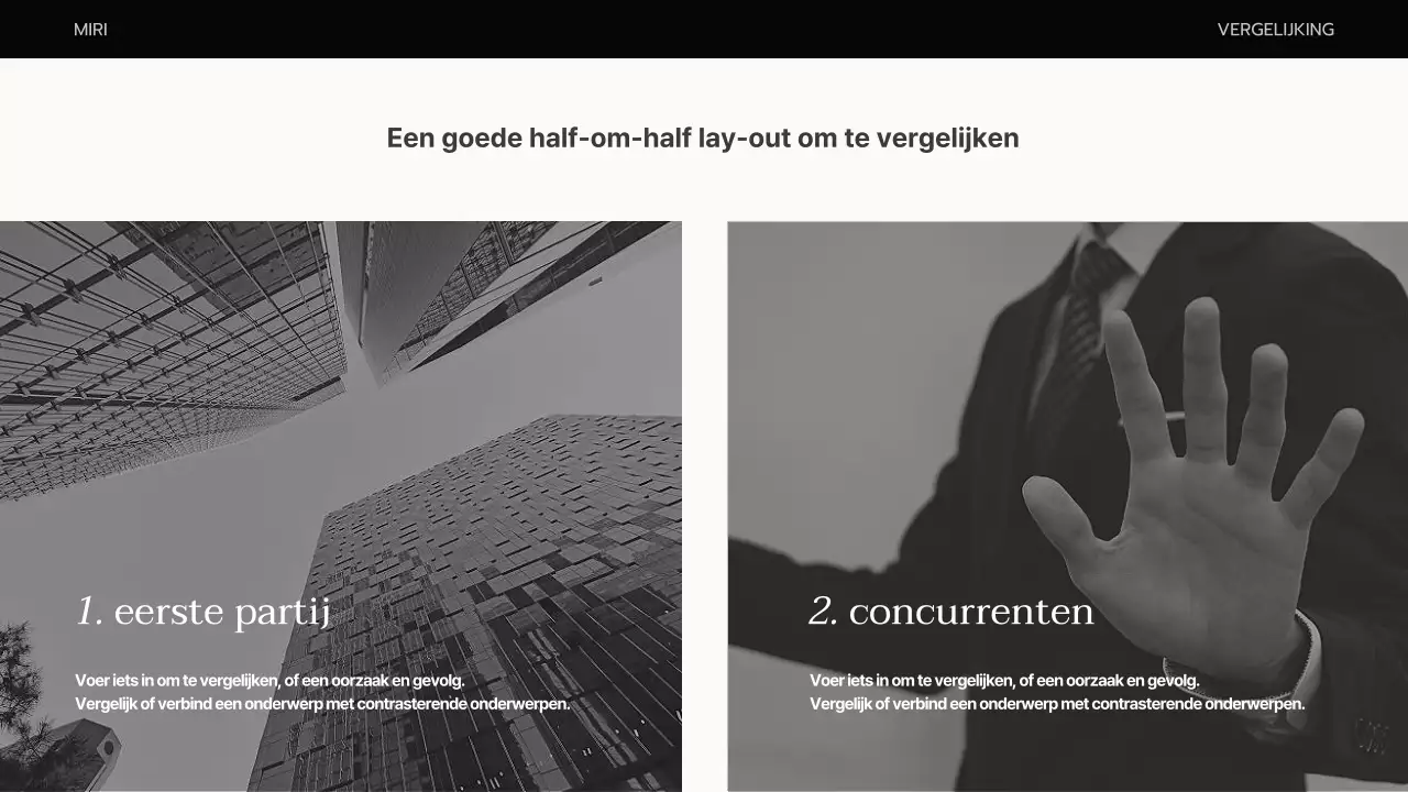 Een eenvoudig businessplan in oranje en beige