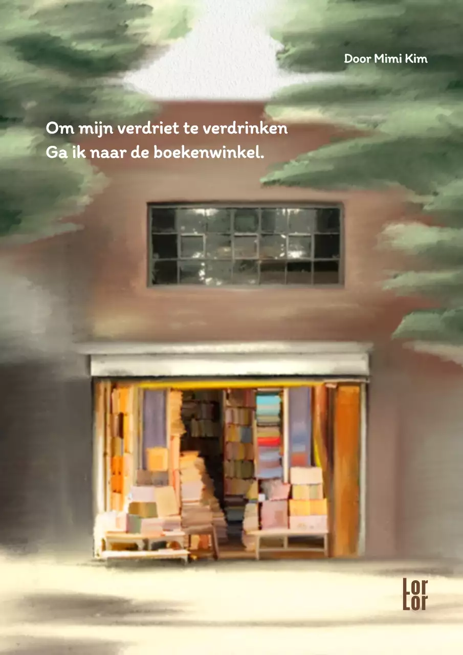 Publiciteit voor boekwinkels in Brunton