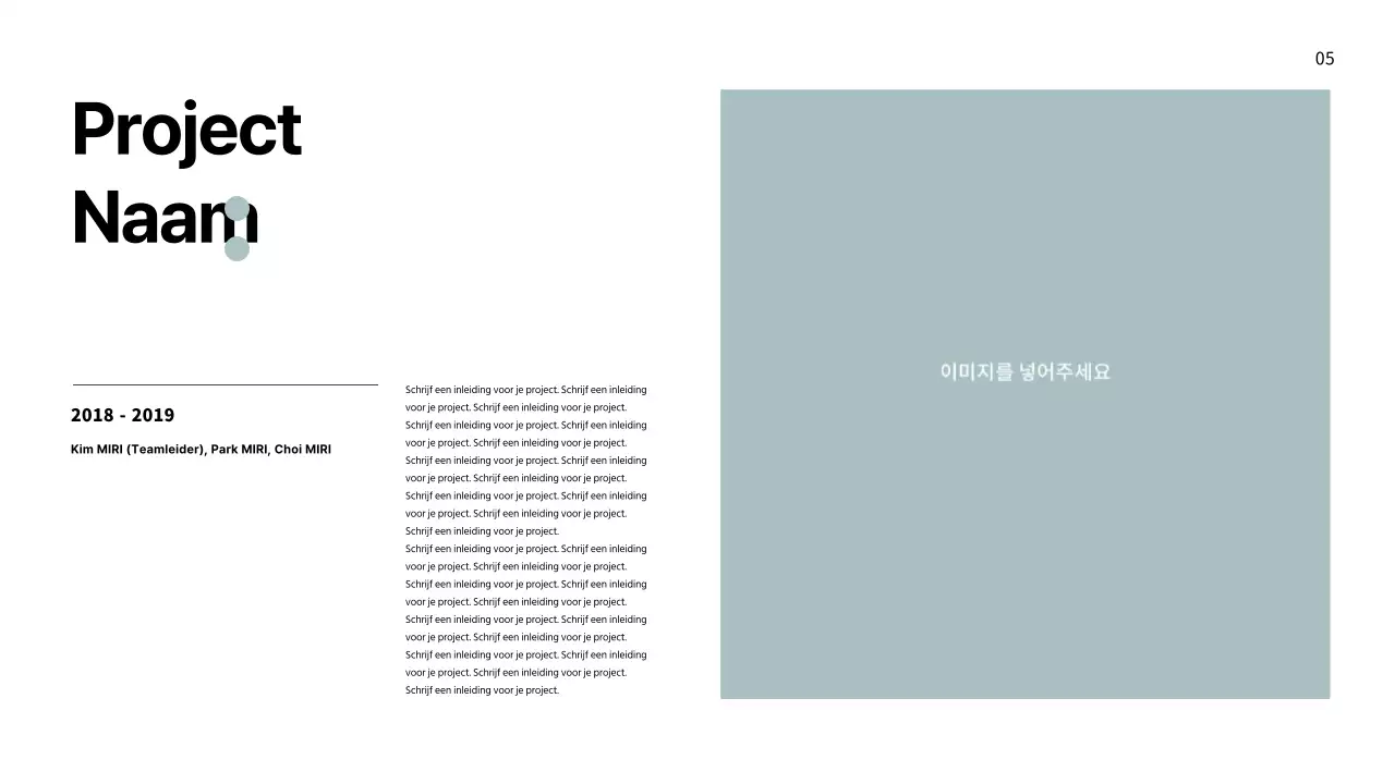 Portfolio met een frisse lay-out