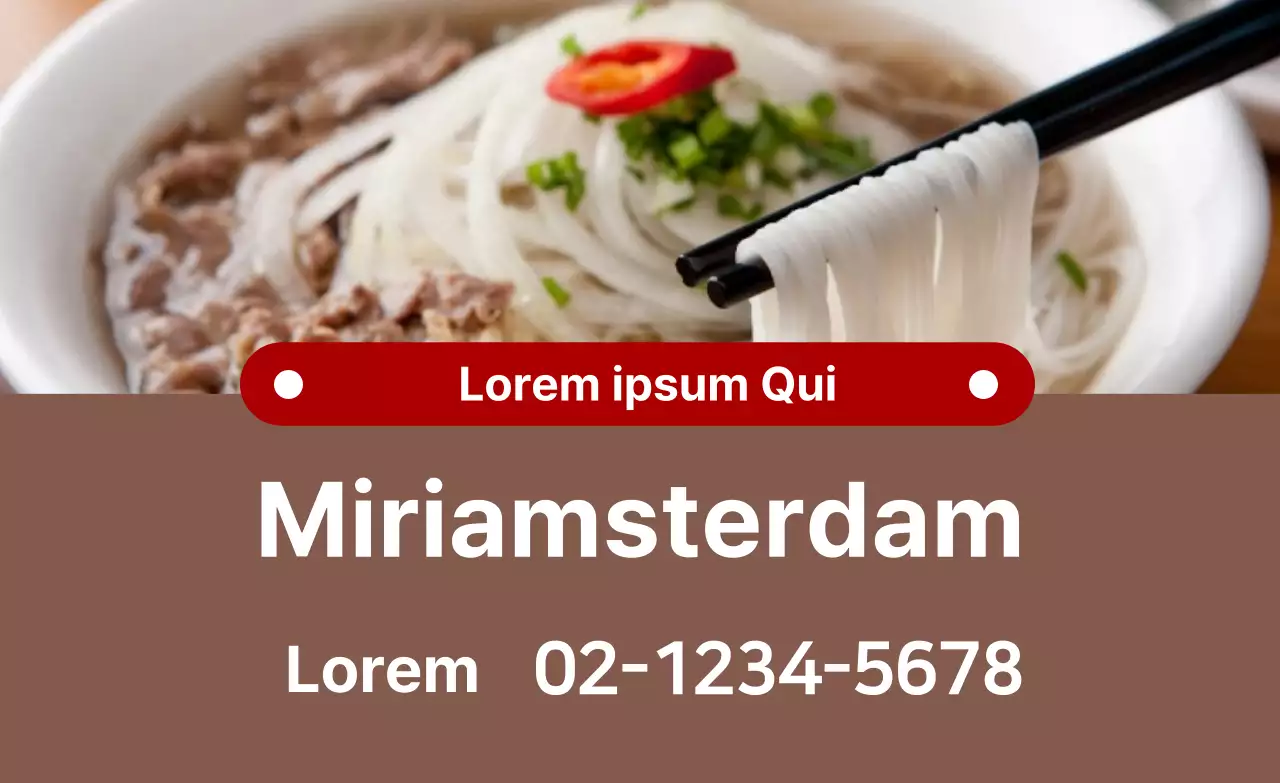 Bruine foto benadrukt schone restaurant rijstnoedels