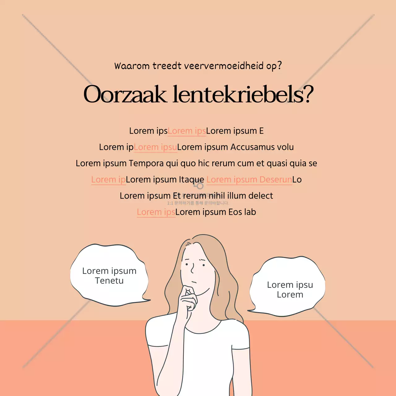 Abrikoos- en vleeskleurige lentekoorts CardNews