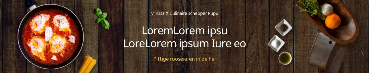 Witte en gele full-colour achtergrond concept maaltijdpakket