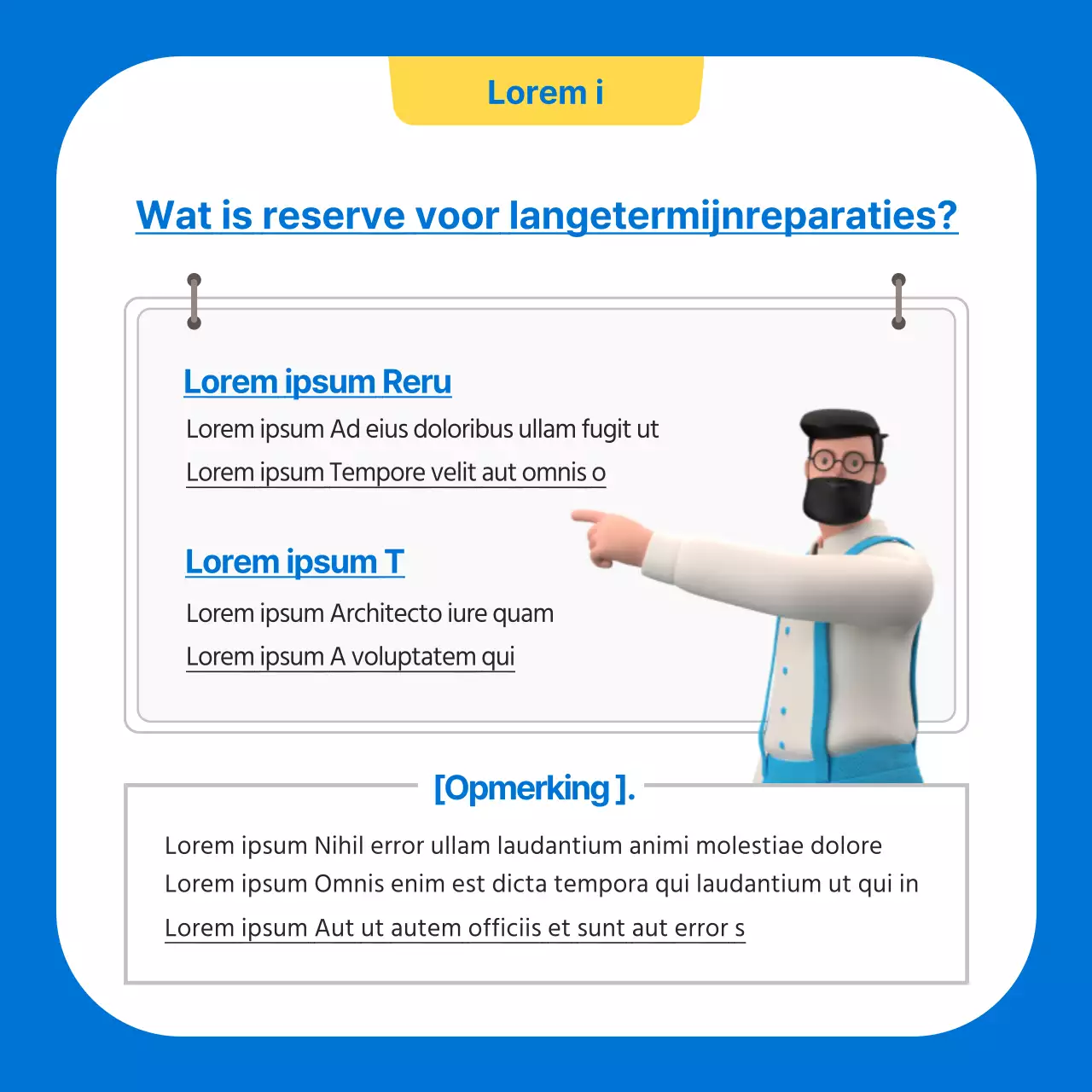 Een gids voor kitscherige blauwe en gele vergoedingen voor langdurige reparaties