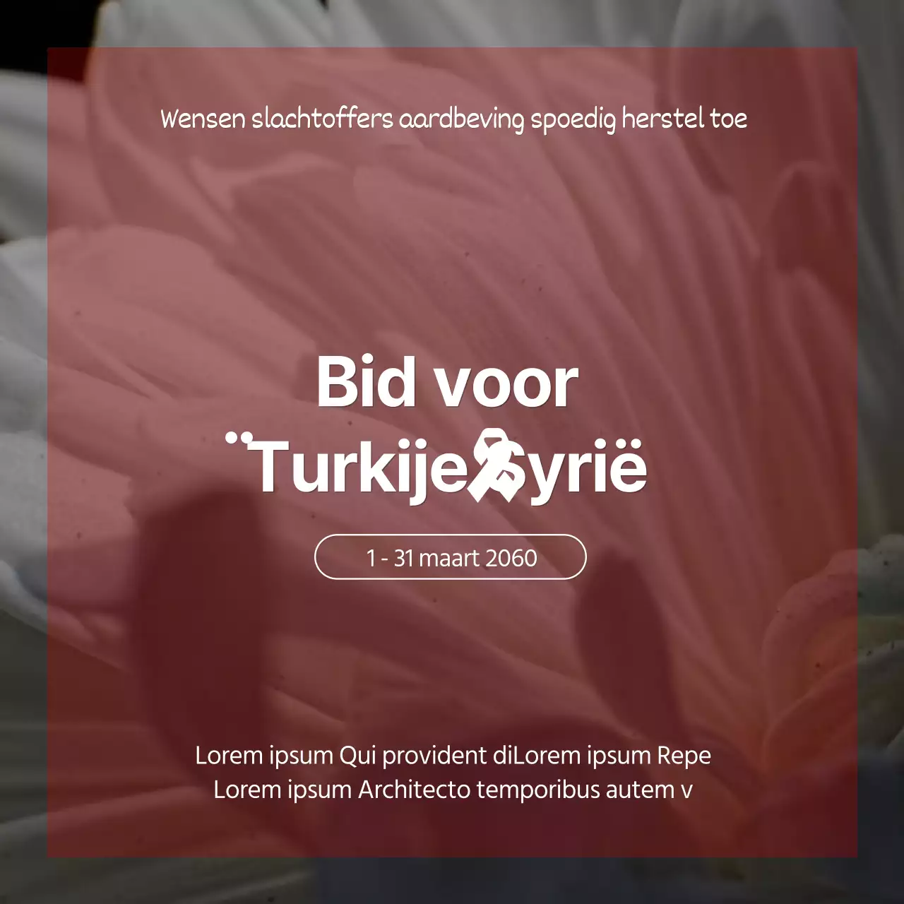 Een gedenkteken van chrysanten in grijs en rood