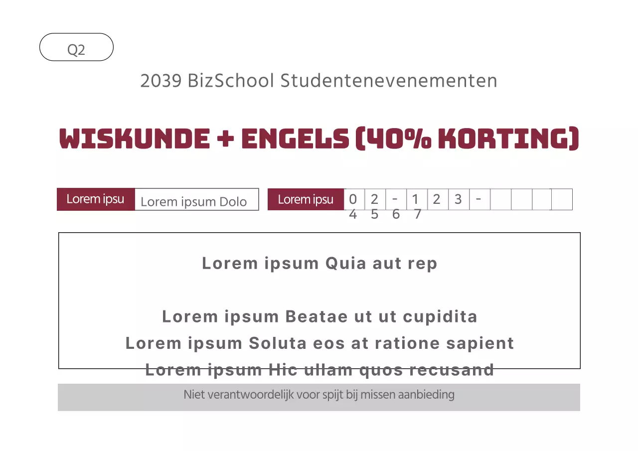 Evenementen voor studenten
