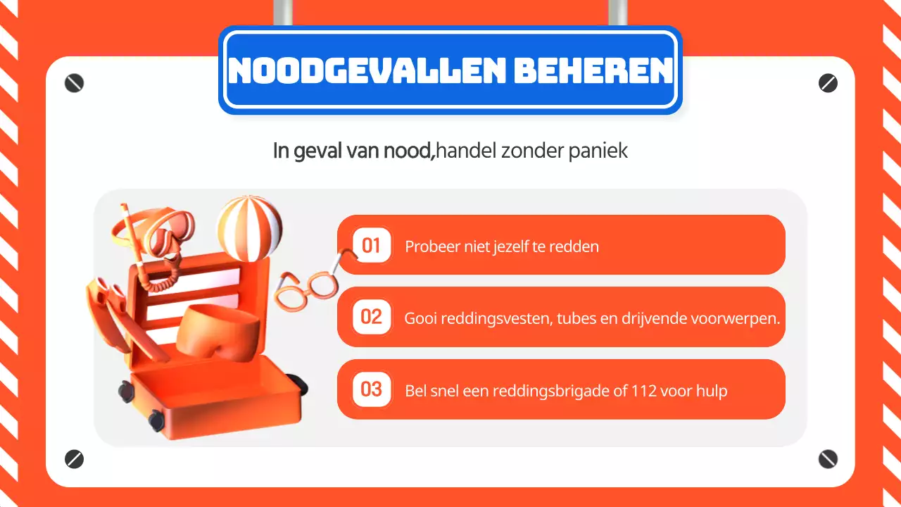 Een oranje en blauwe gids voor waterveiligheid in de zomer