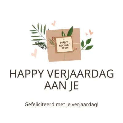 Gelukkige Verjaardag