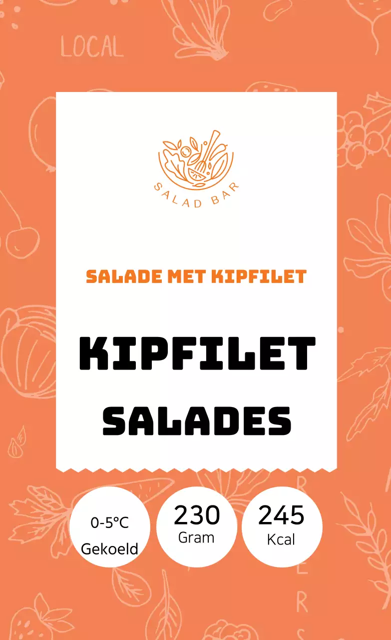 Salade met kipfilet