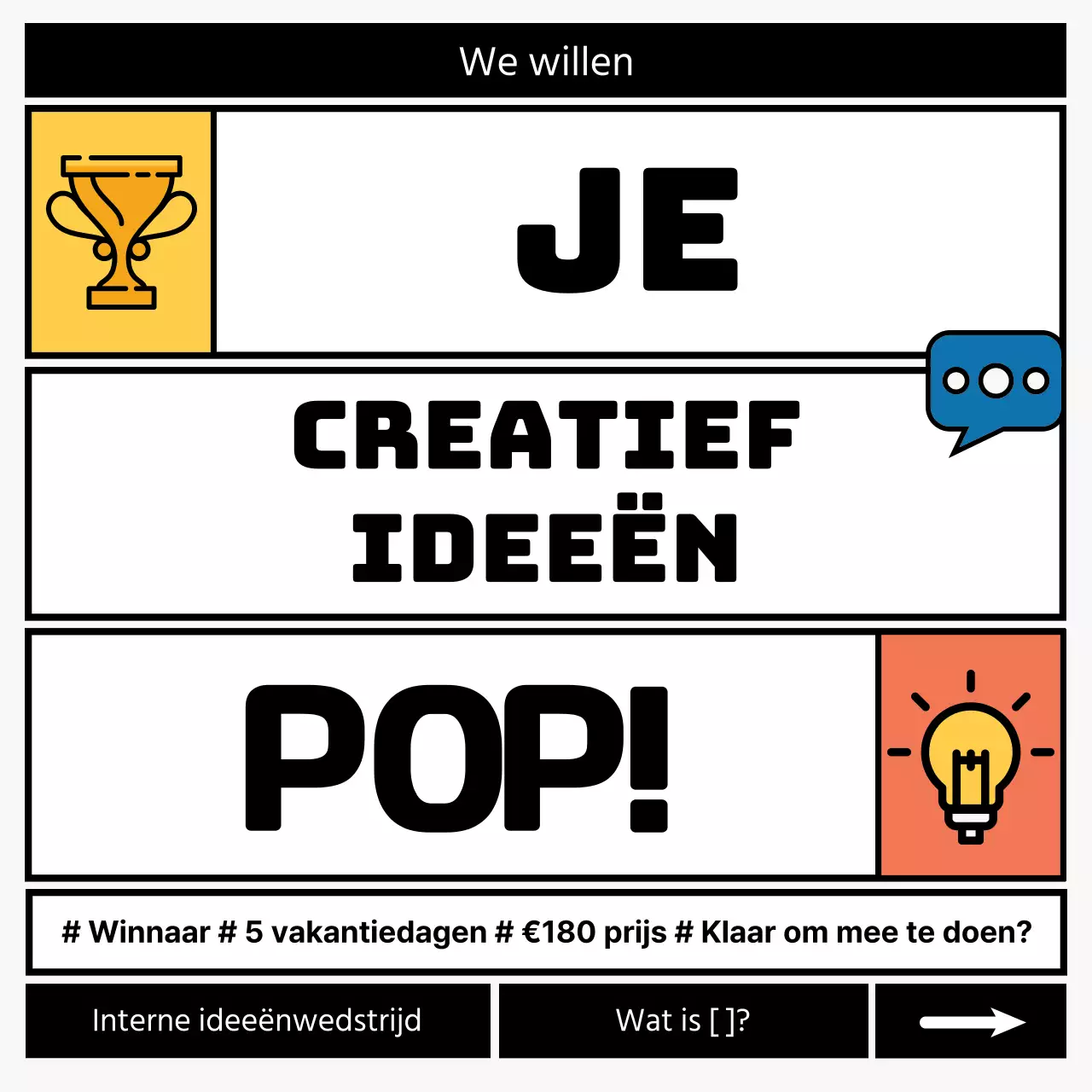 Interne competitie voor het Black Point frame concept