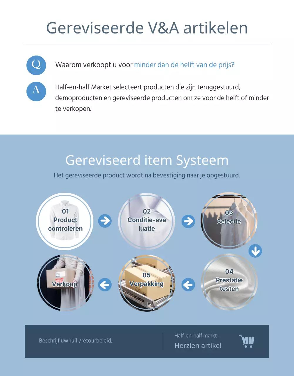 Lichtblauw Instagram vernieuwd productgids thema