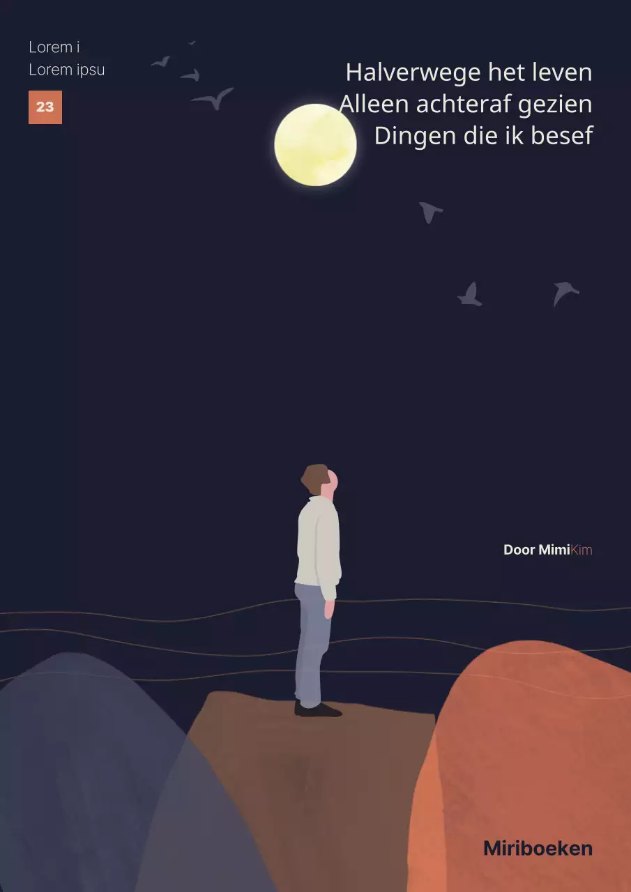 Geesteswetenschappen essay in marineblauw-oranje kalme stemming