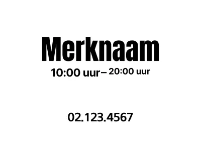 Eenvoudige merktransparanten