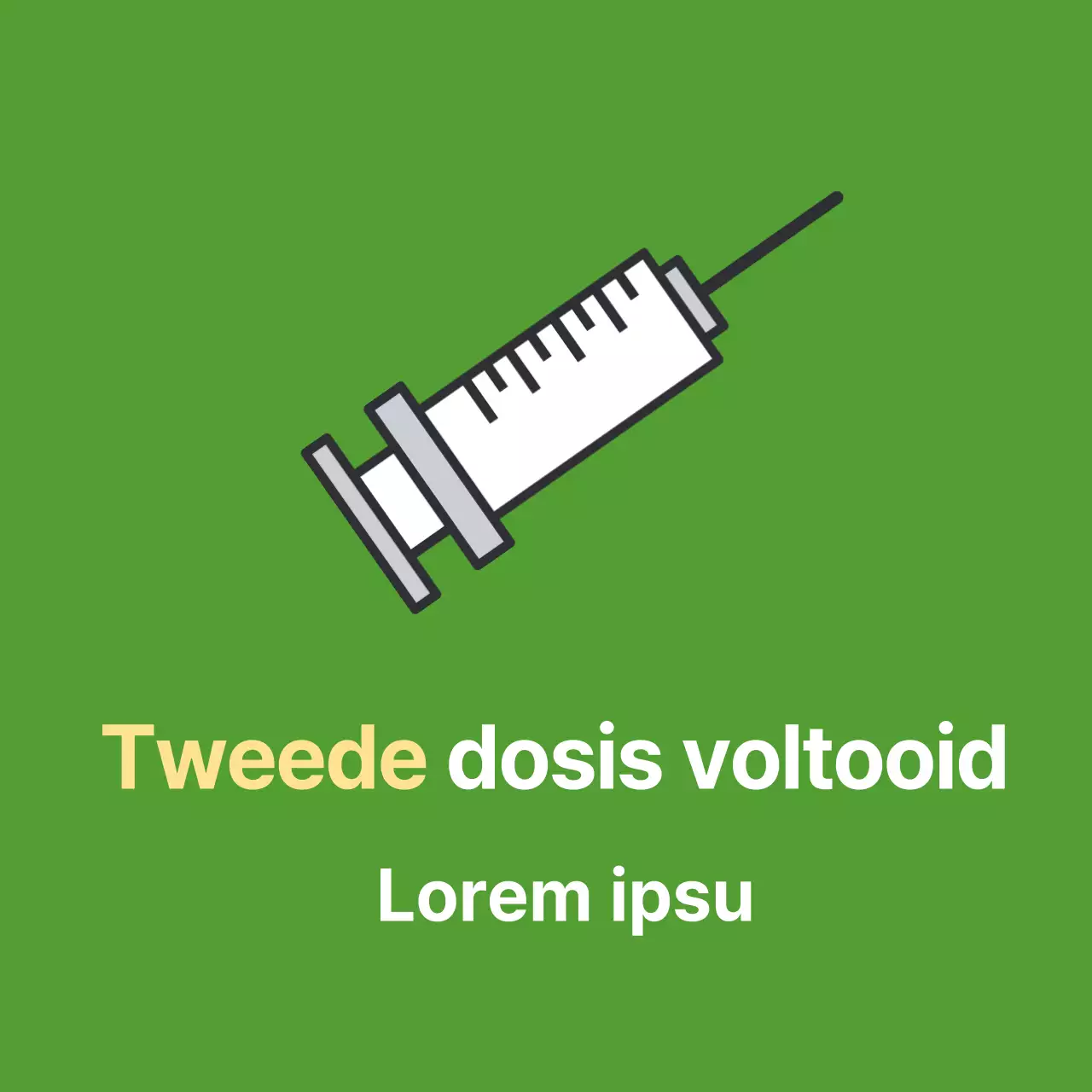 Magenta Corona Gevaccineerd Medische Sticker