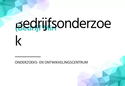 Zakelijke onderneming met een blauw geometrisch patroon