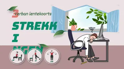 Hoe stretchen in roze en groen lentethema