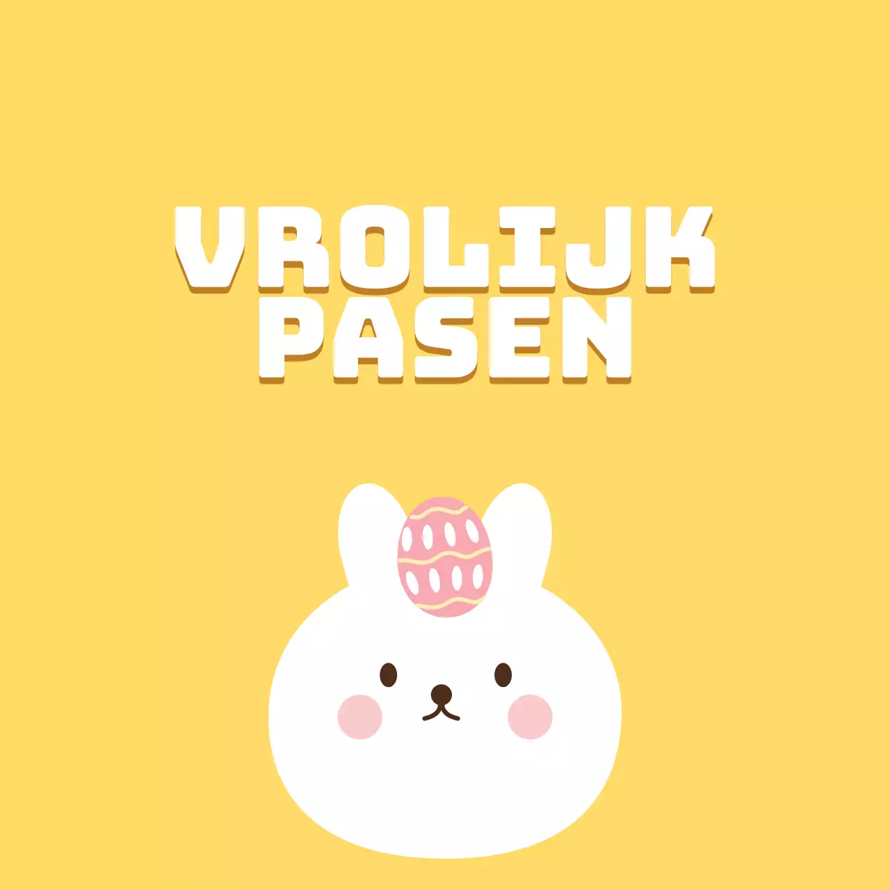 Gele illustratie schattige kerk Pasen labels