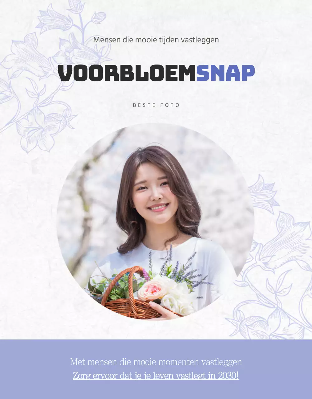 Snap details voor de paars-witte combinatie