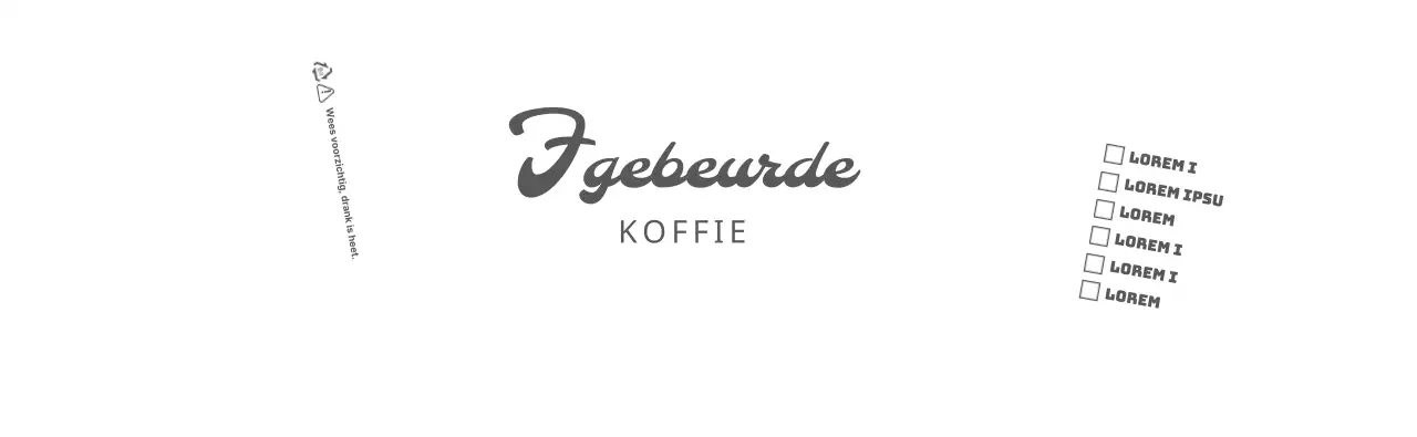 Eenvoudig tekstueel logo in rood