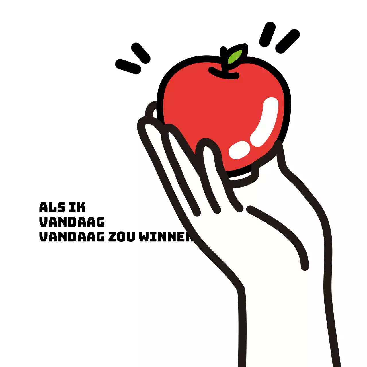 Witte illustratie grappig voedsel boerderij appel promotie