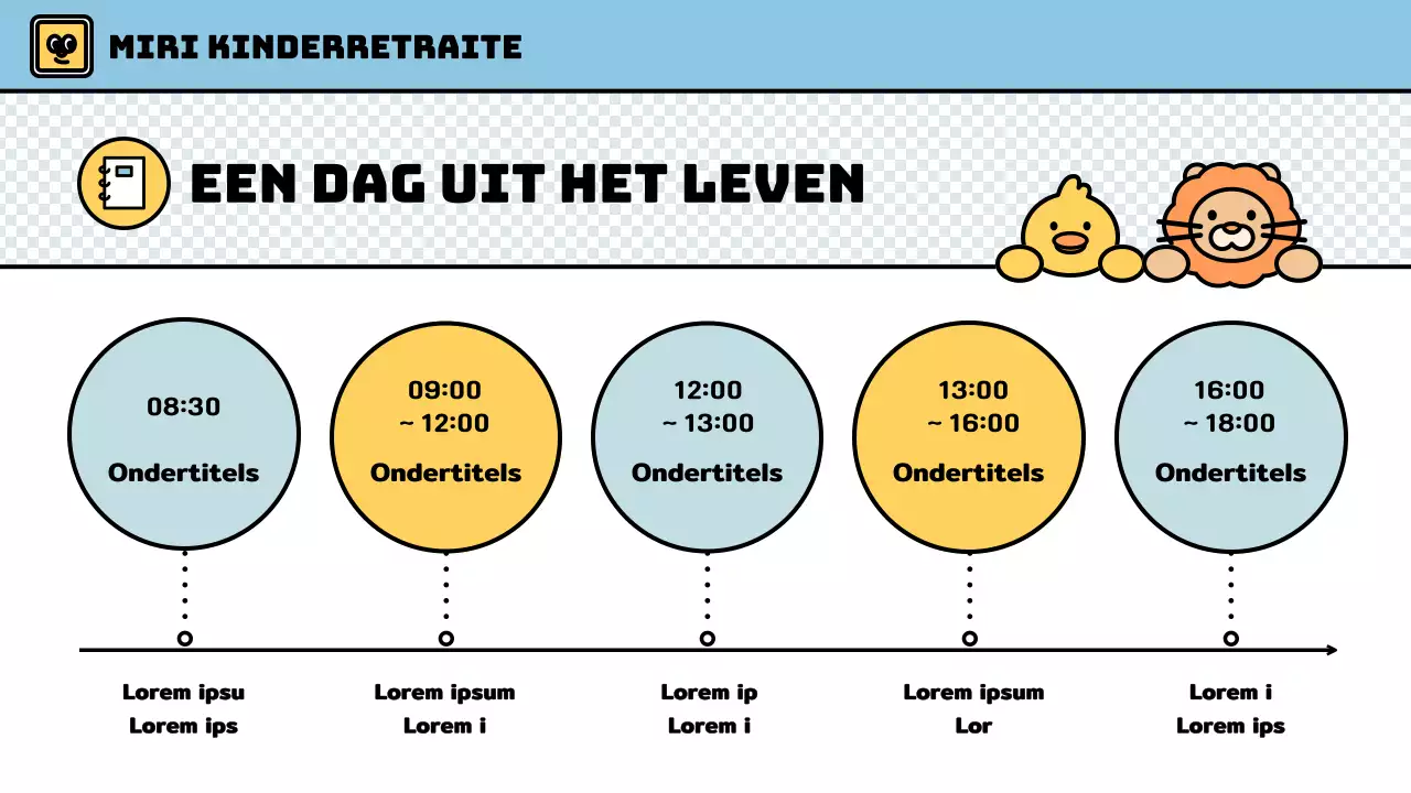 Winterkamp voor kinderen met een schattige stijl in lichtblauw en groen