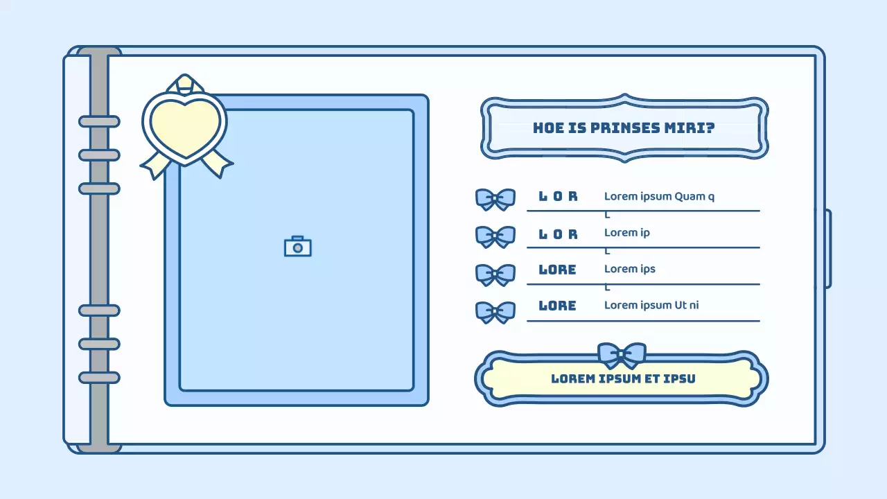 Schattige agenda concept presentatieset in lichtblauw en groen
