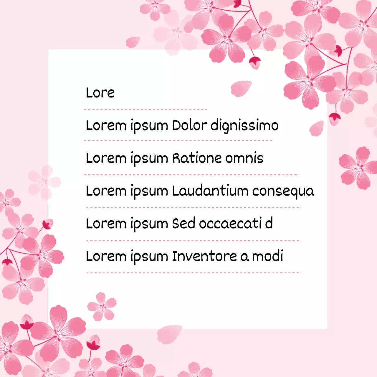 Roze illustratie lyrisch briefpapier review evenement promotie