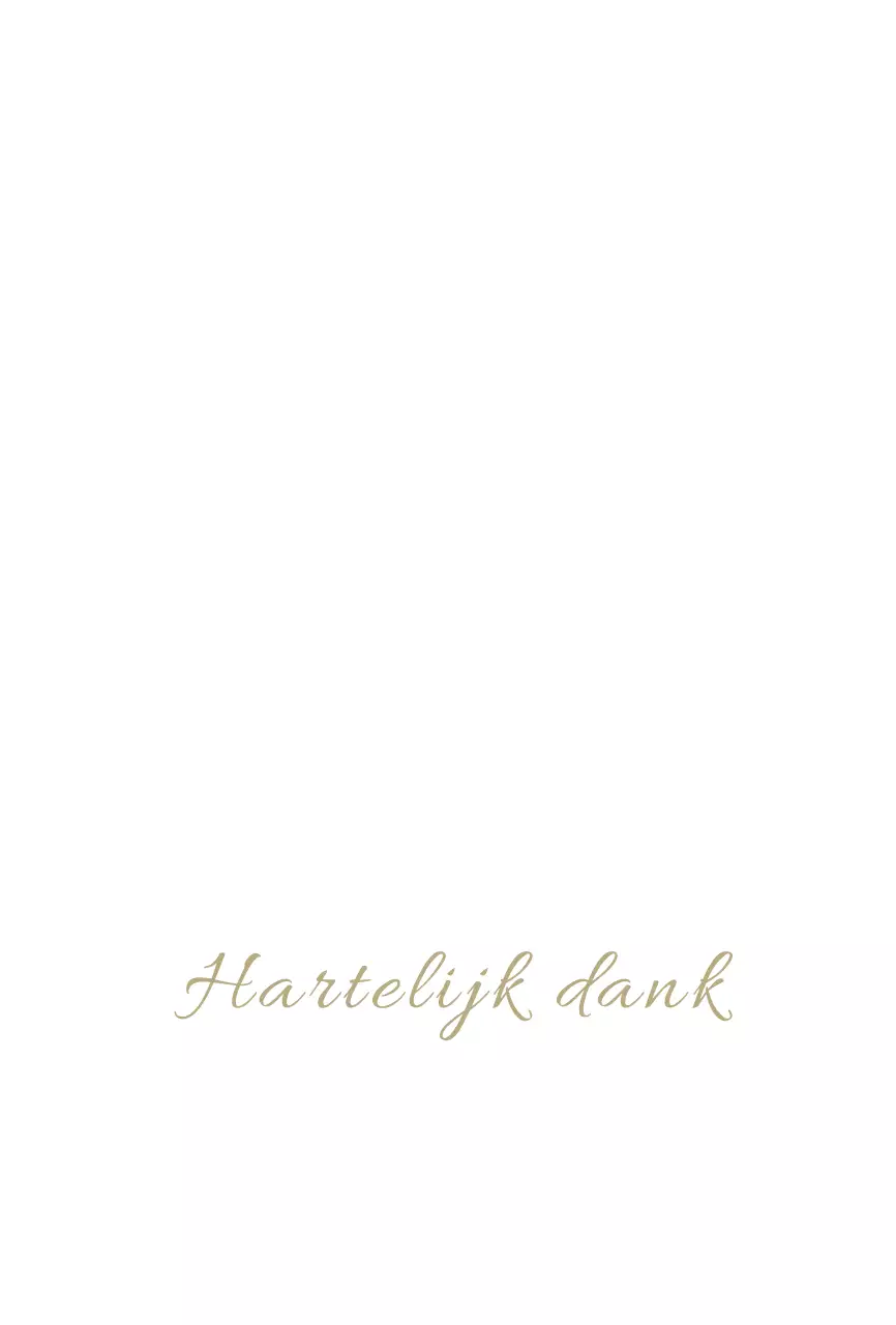 Witte bedankkaart voor eenvoudige aankoop