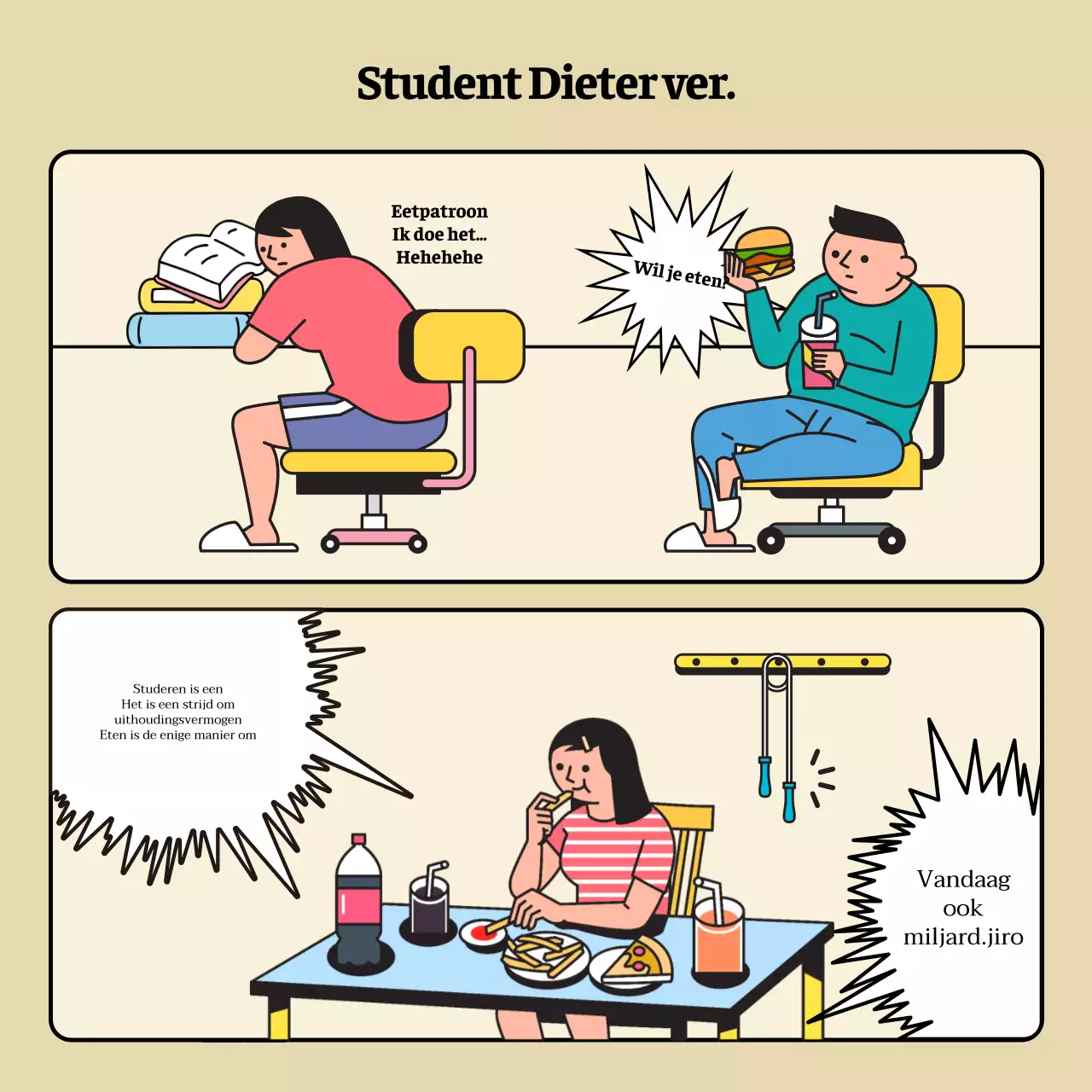 B-niveau gevoeligheidsexamen chant met manga illustratie concept