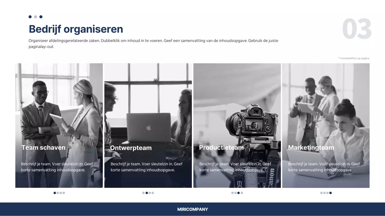 Sjabloon voor eenvoudig ondernemingsplan