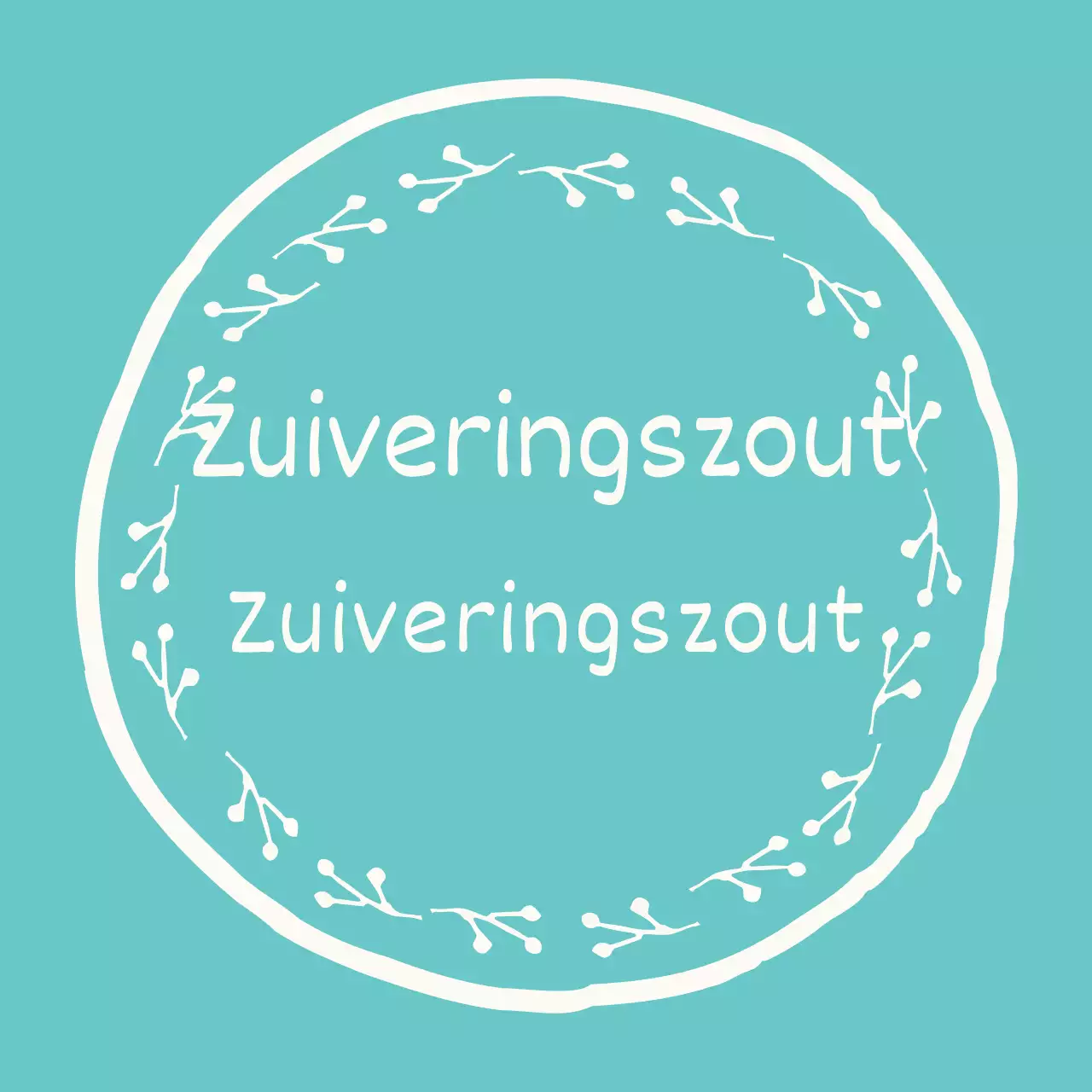 Handgetekende labelstickers van Mint