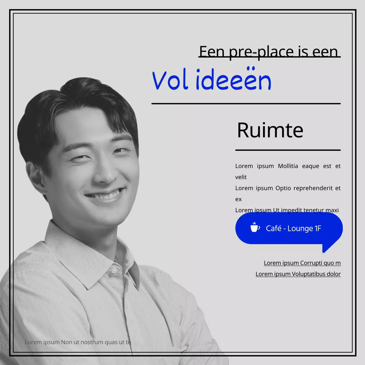 Introductie van de prestore-ruimte, met de nadruk op het blauwe jeugdbeeld