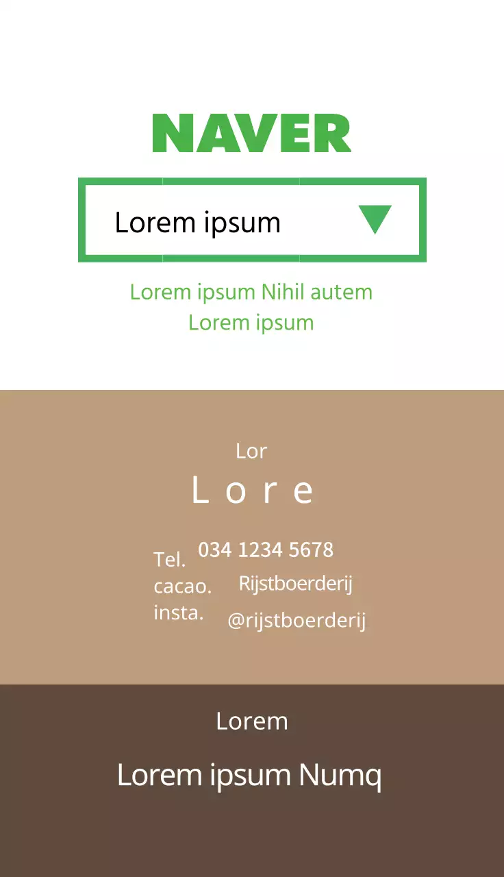 Bruine illustratie schattige eco-vriendelijke lichte rijstboerderij