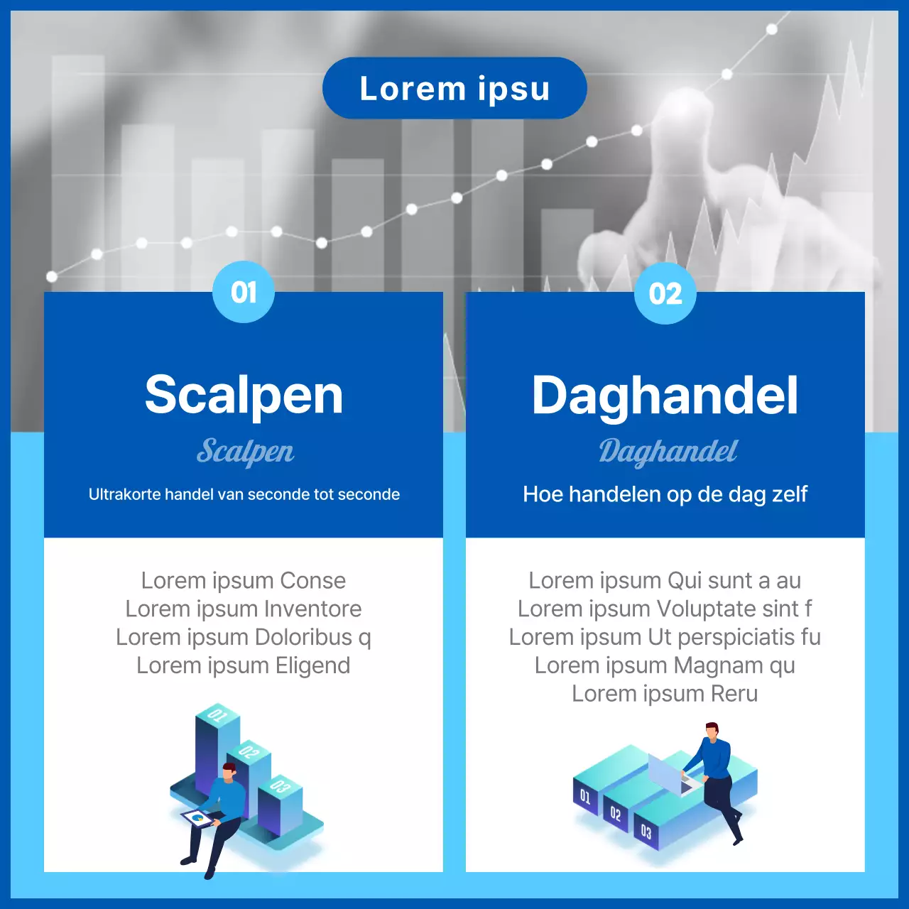 Illustraties en foto's in blauw gemarkeerd Woordenlijst van handel in aandelen