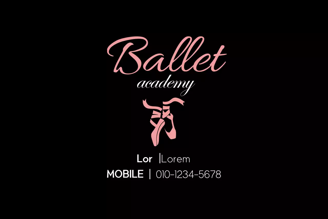 Black Elegant Ballet Advertisement Banner