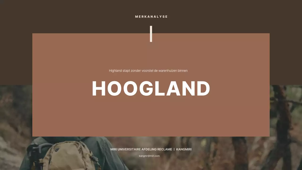 Bruin en eenvoudig voor het presenteren van casestudy's