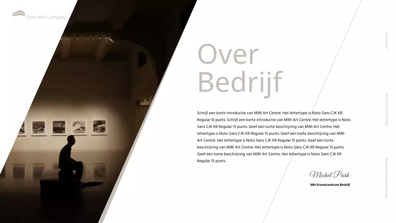 Een inleiding tot een luxueuze zwart-beige museumtentoonstelling