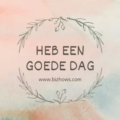 EEN FIJNE DAG