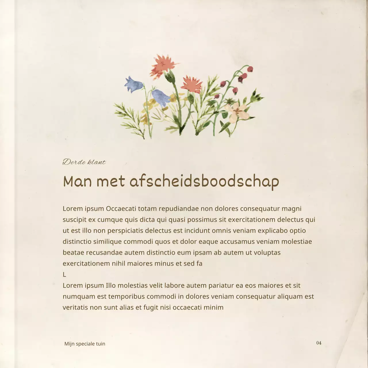 Emotioneel bundelpakket met gebroken wit, vervaagd aquarel fictieboekconcept