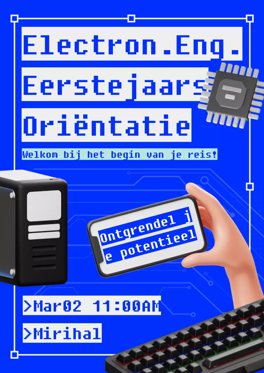 Blauwe achtergrond illustratie werving