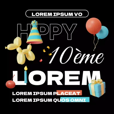 Anniversaire en noir